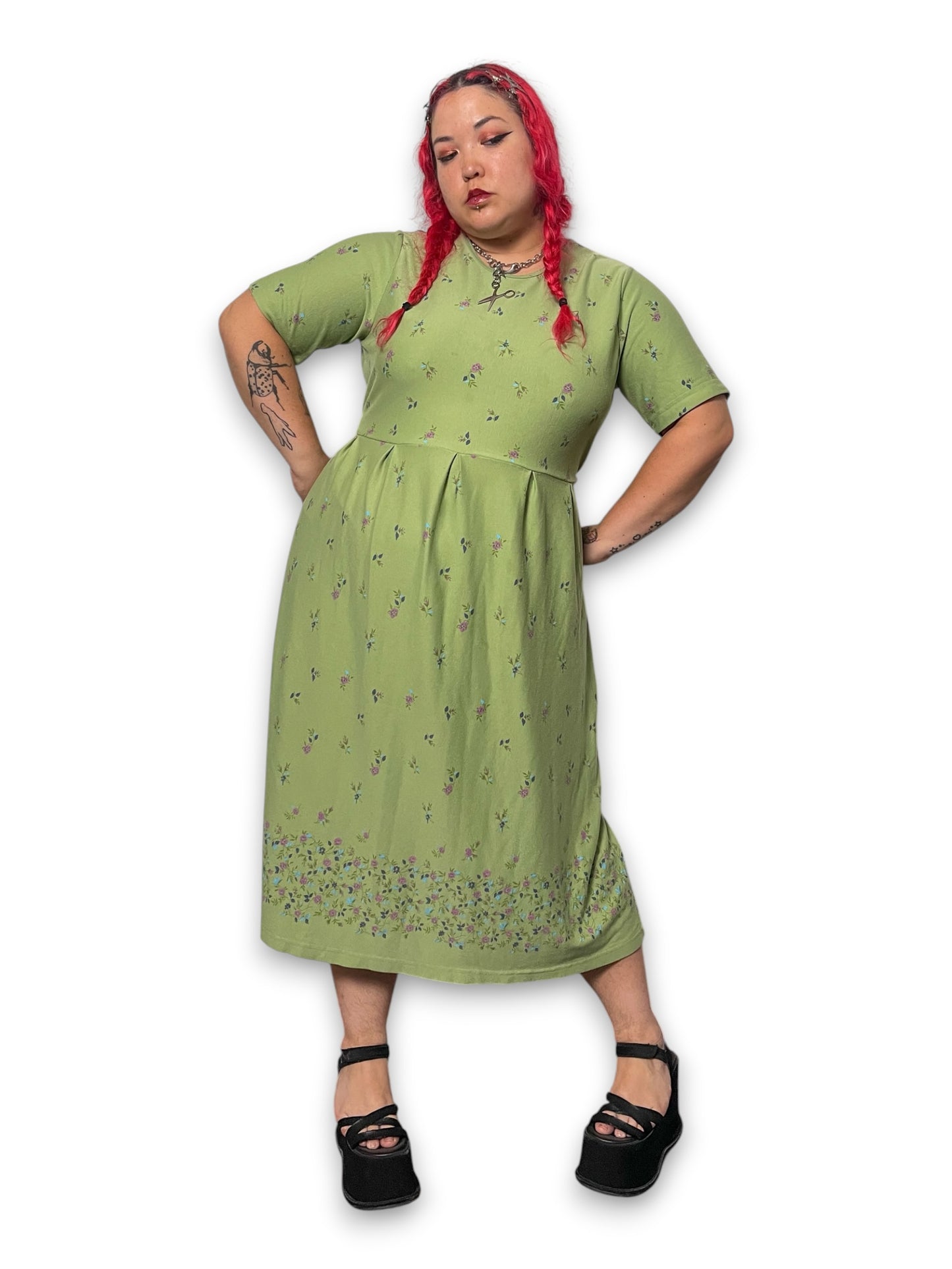 90’s/Y2K Floral Print Maxi Dress (1X/2X)