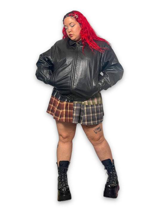 90’s North Pole Black Leather Jacket (XL)