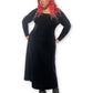 90’s Velvet Long Sleeve Maxi Dress (XL)