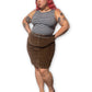 Y2K/Modern Brown Corduroy Skirt (XL)