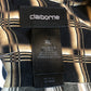 90’s/Y2K Claiborne Black and Brown Retro Grid Print Button Down Shirt (XL/2X)