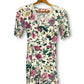 80’s En Focus White Floral Print Romper (M)