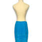 90’s/Y2K Turquoise Embroidered Skirt (S/M)