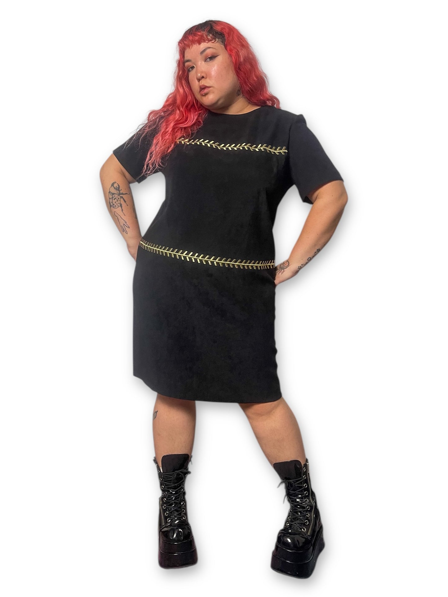 90’s/Y2K Embroidered Pencil Dress (2X)