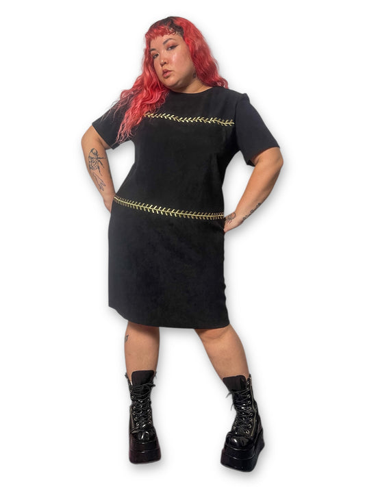 90’s/Y2K Embroidered Pencil Dress (2X)