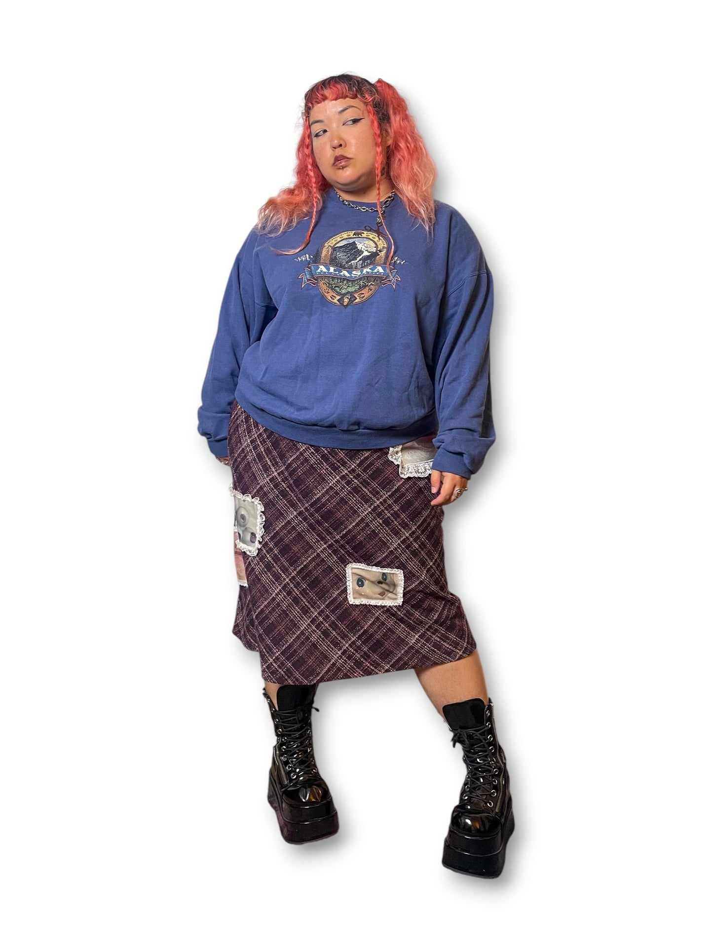 Y2K Alaska Navy Blue Sweatshirt (2X)
