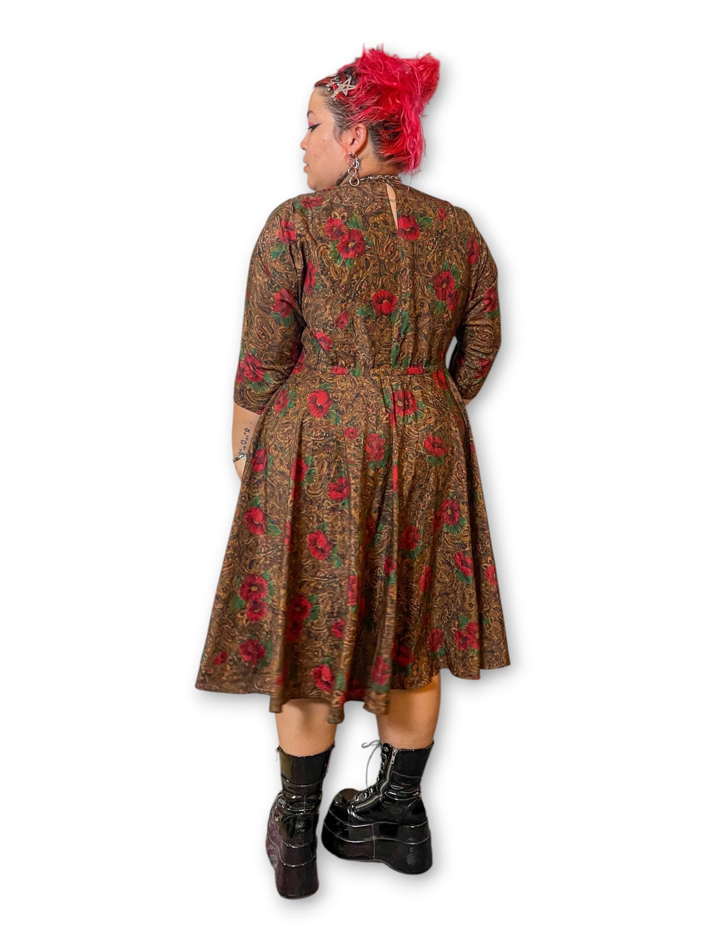 70’s/80’s Retro Boho Dress (2X/3X)
