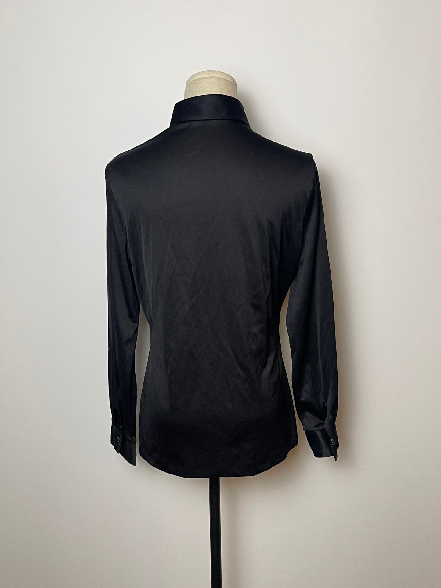 70’s Black Retro Blouse (M)