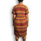 90’s Jennifer Moore Striped Patterned Midi Dress (XL)