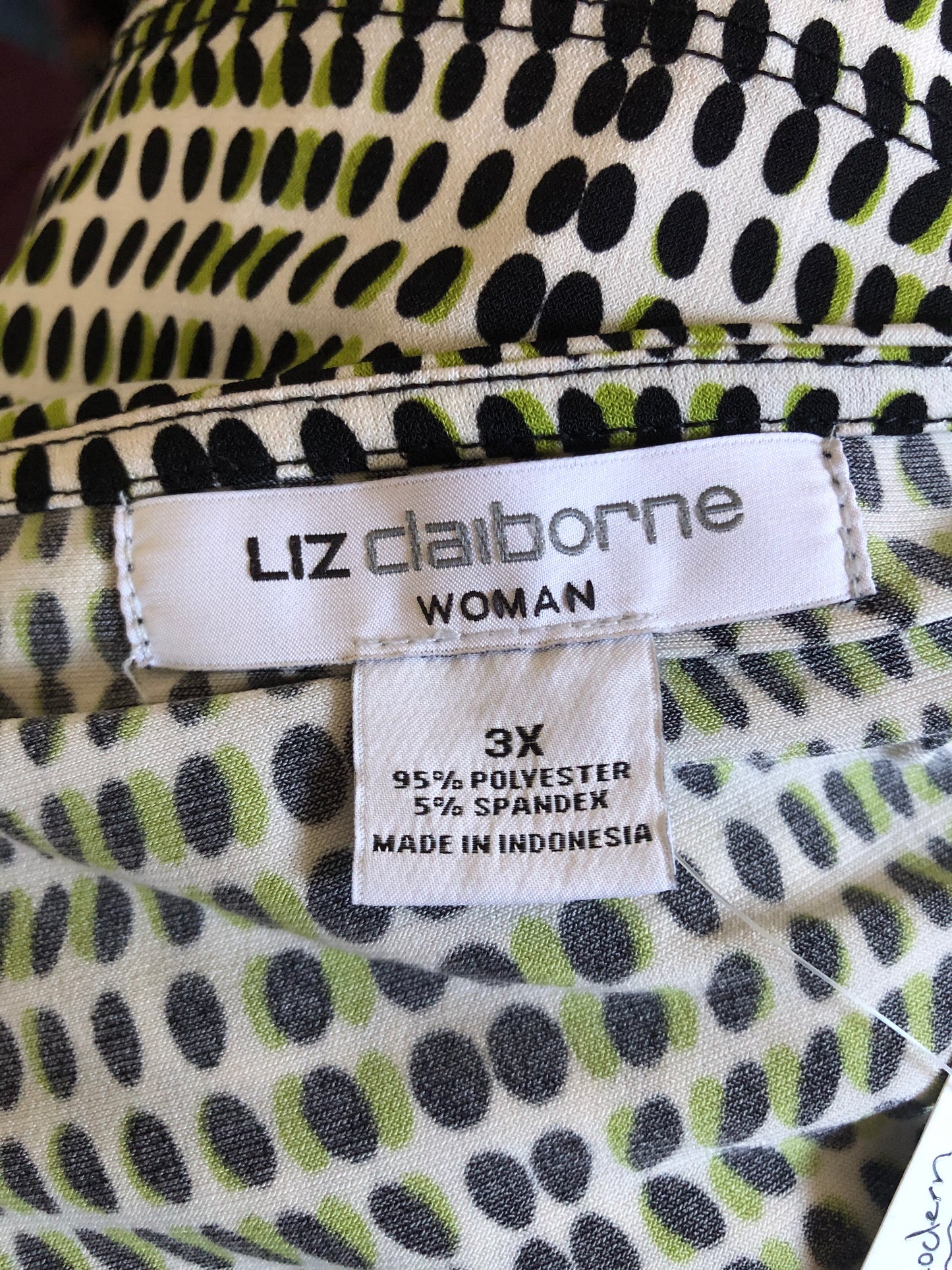 Y2K/Modern Liz Claiborne Retro Polka Dot Tank Top (3X)