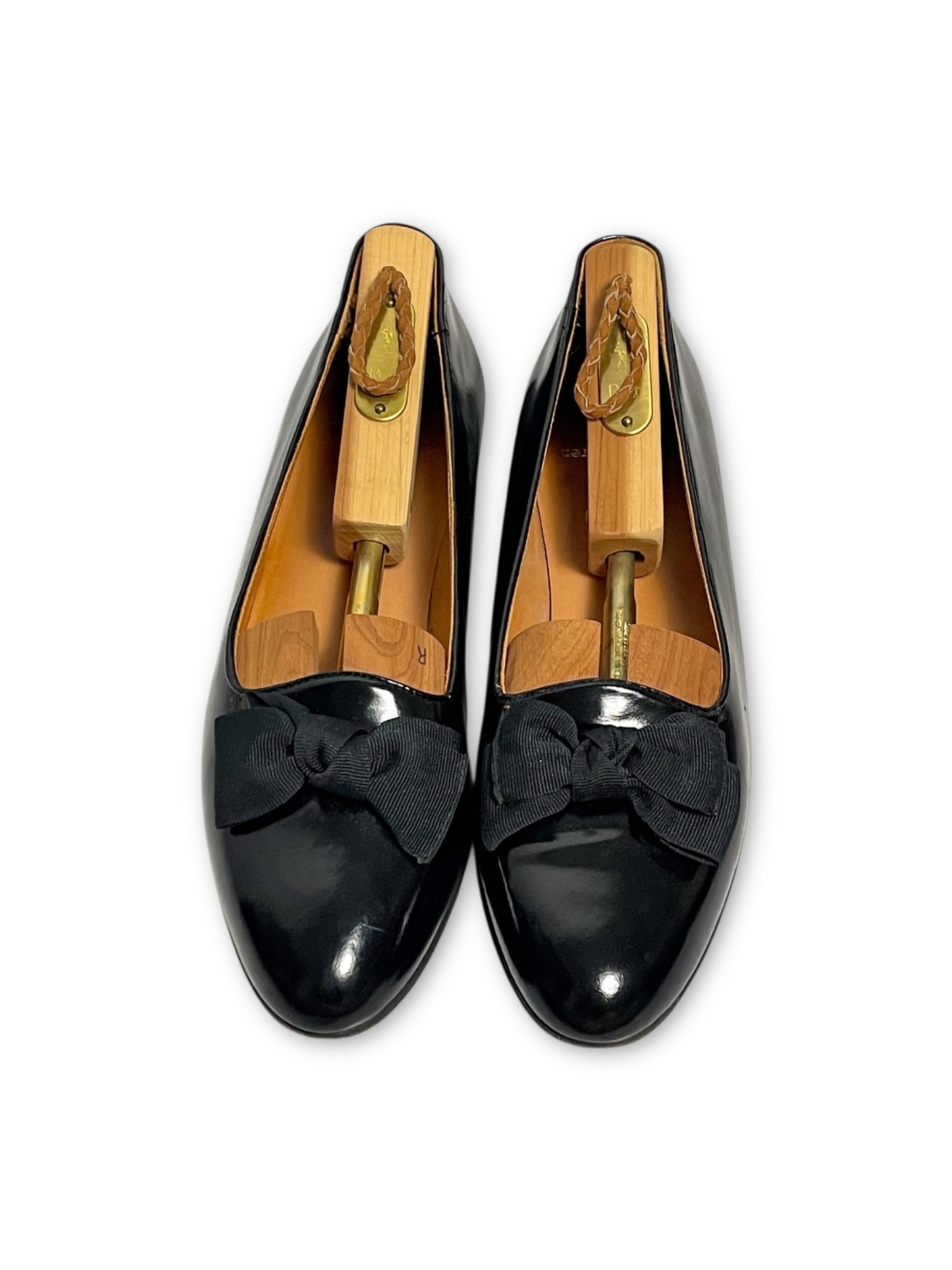 Vintage Ralph Lauren Patent Black Leather Flats (8)