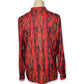 90’s Red Snake Print Button Down Shirt (L/XL)