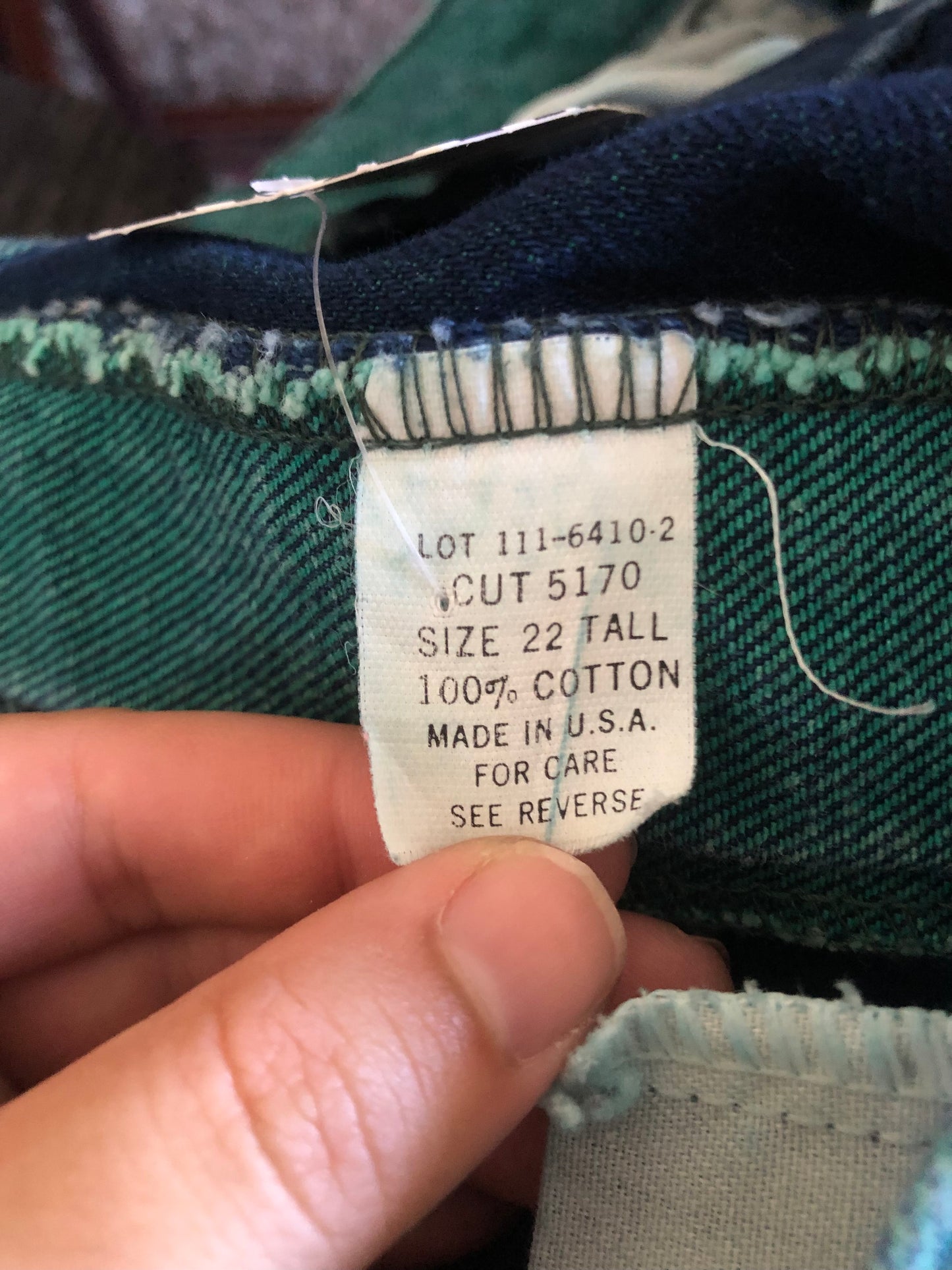 80’s/90’s Teal Blue Denim Jeans (XL)