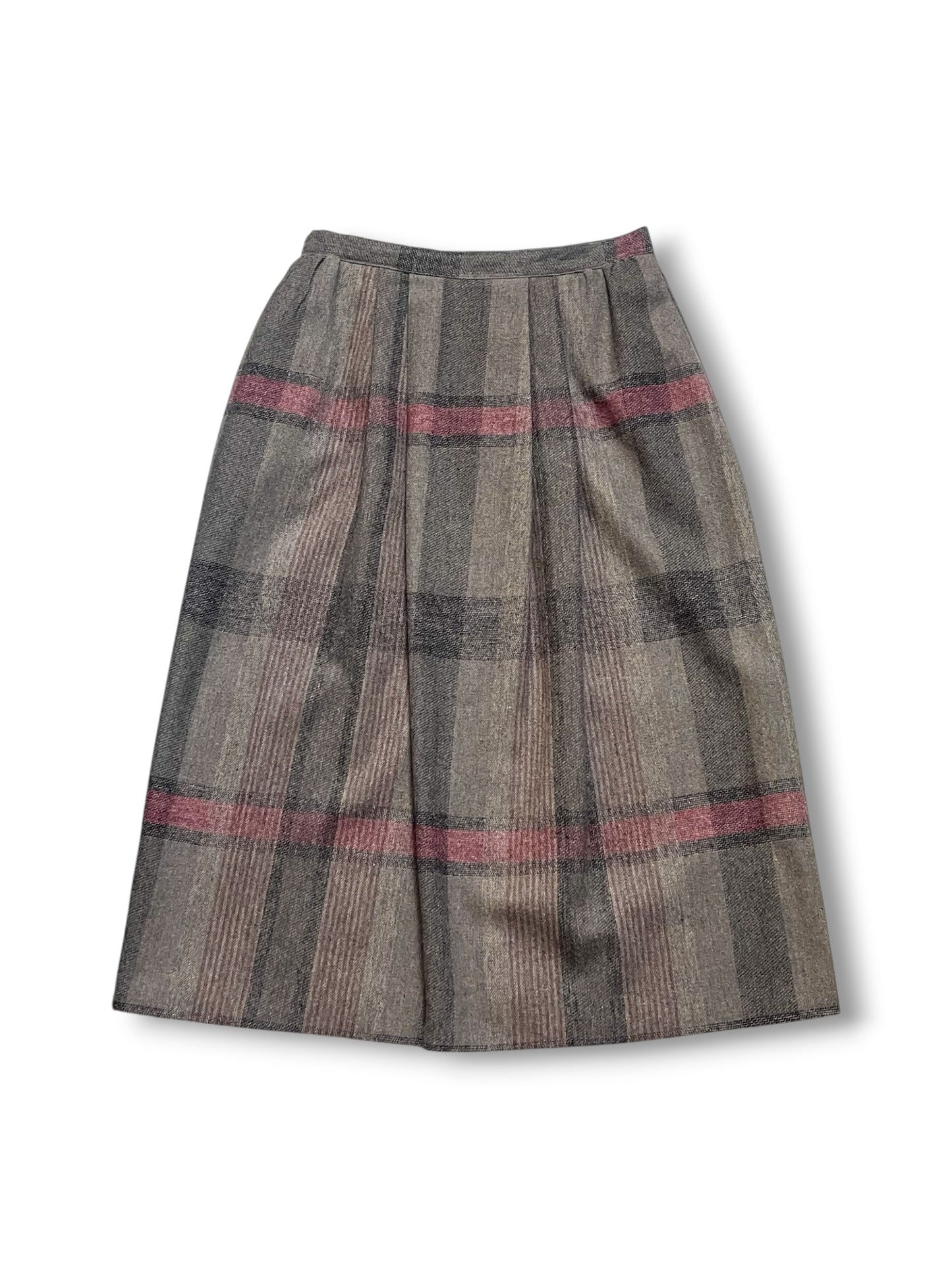80’s Plaid Pleated Skirt (S/M)