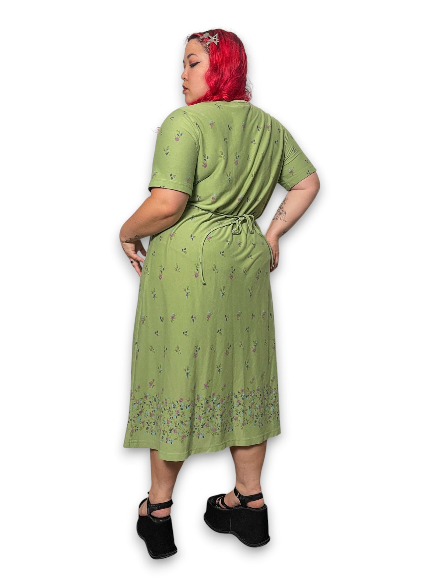 90’s/Y2K Floral Print Maxi Dress (1X/2X)