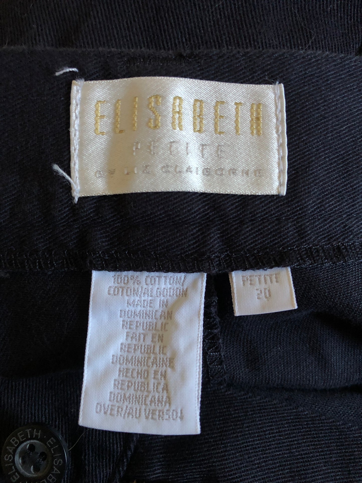 Y2K Elisabeth by Liz Claiborne Black Trousers (2X)