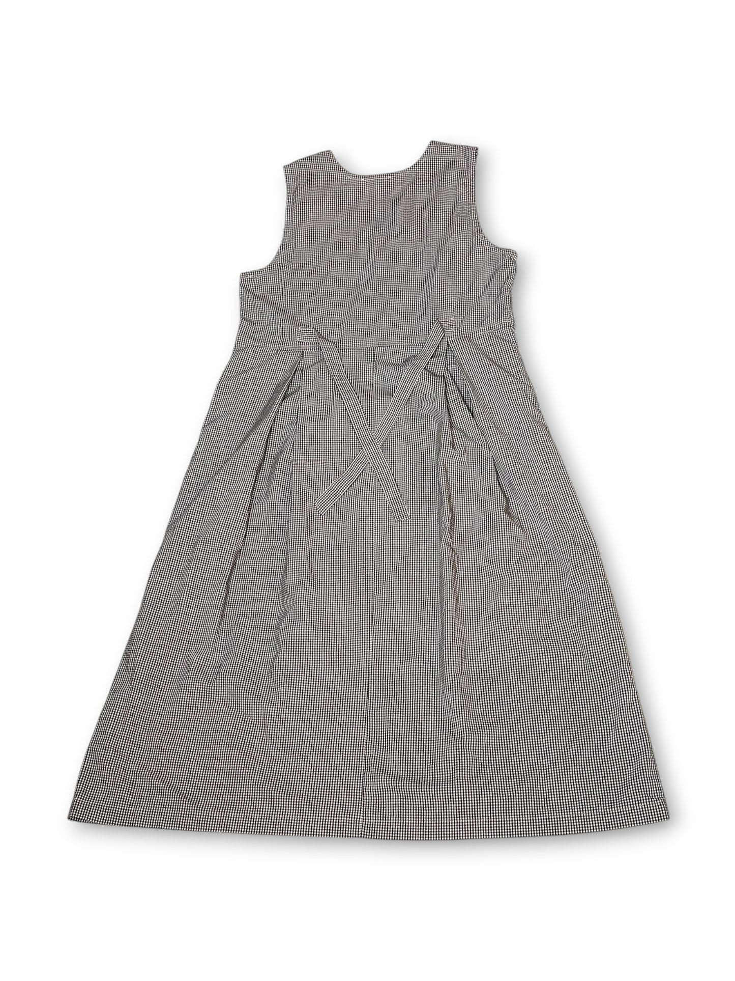 Y2K Black and White Gingham Maxi Dress (L/XL)
