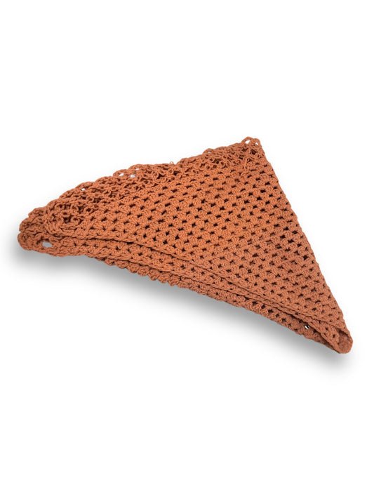 Peach Knit Shawl