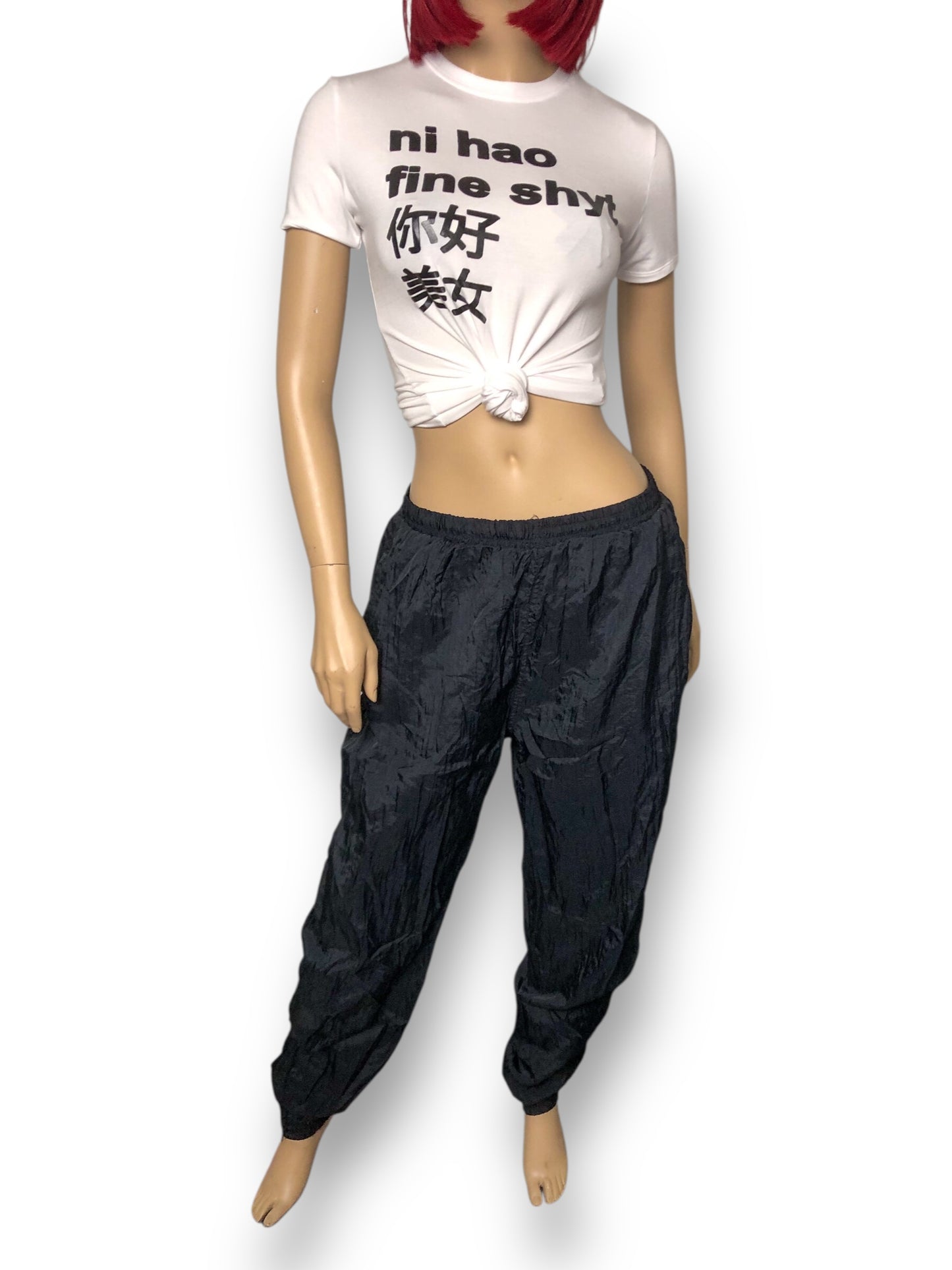 90’s/Y2K Apex Black Track Pants (L)