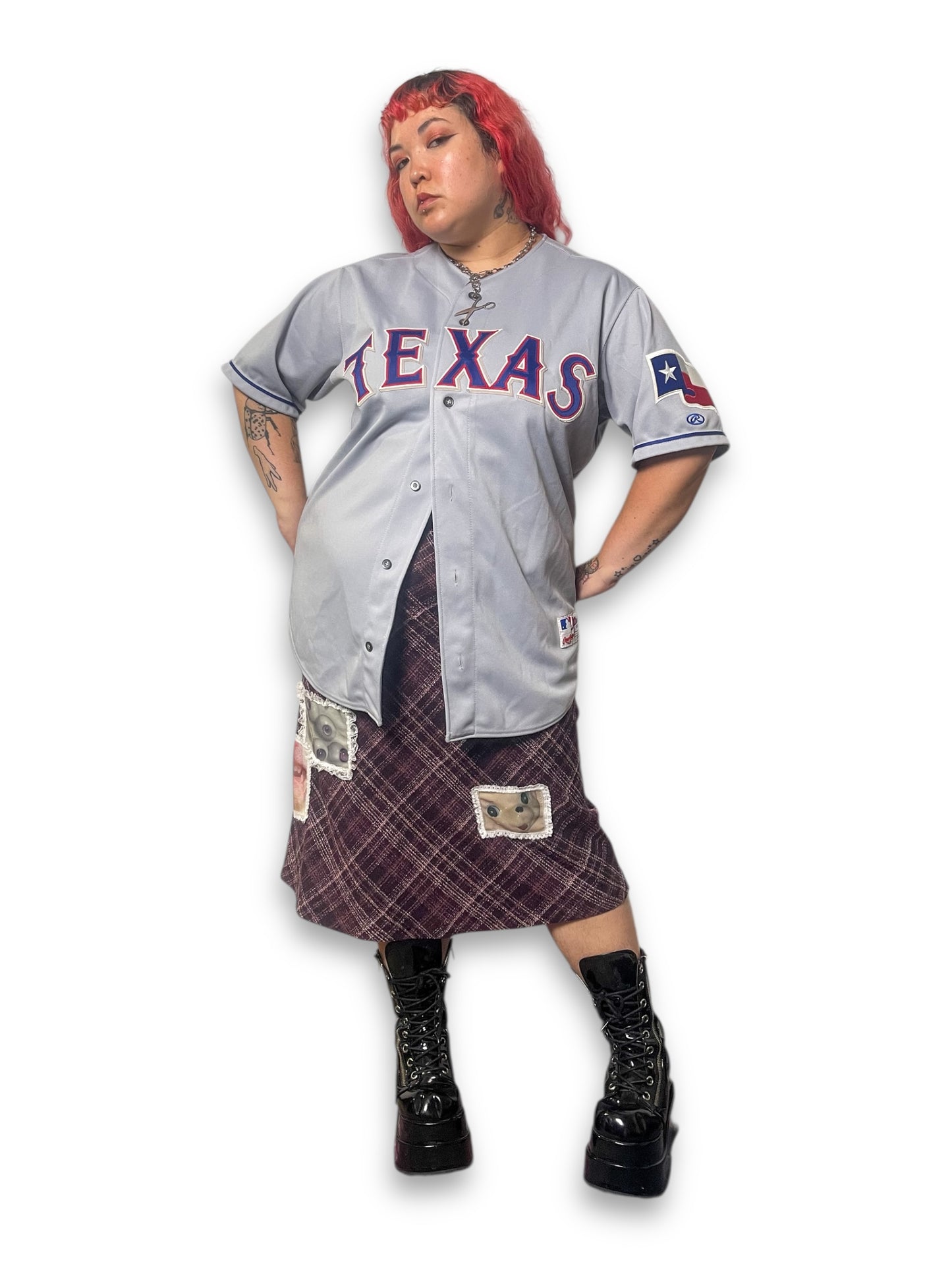 Vintage MLB Texas Rangers Lanier Jersey (1X/2X)