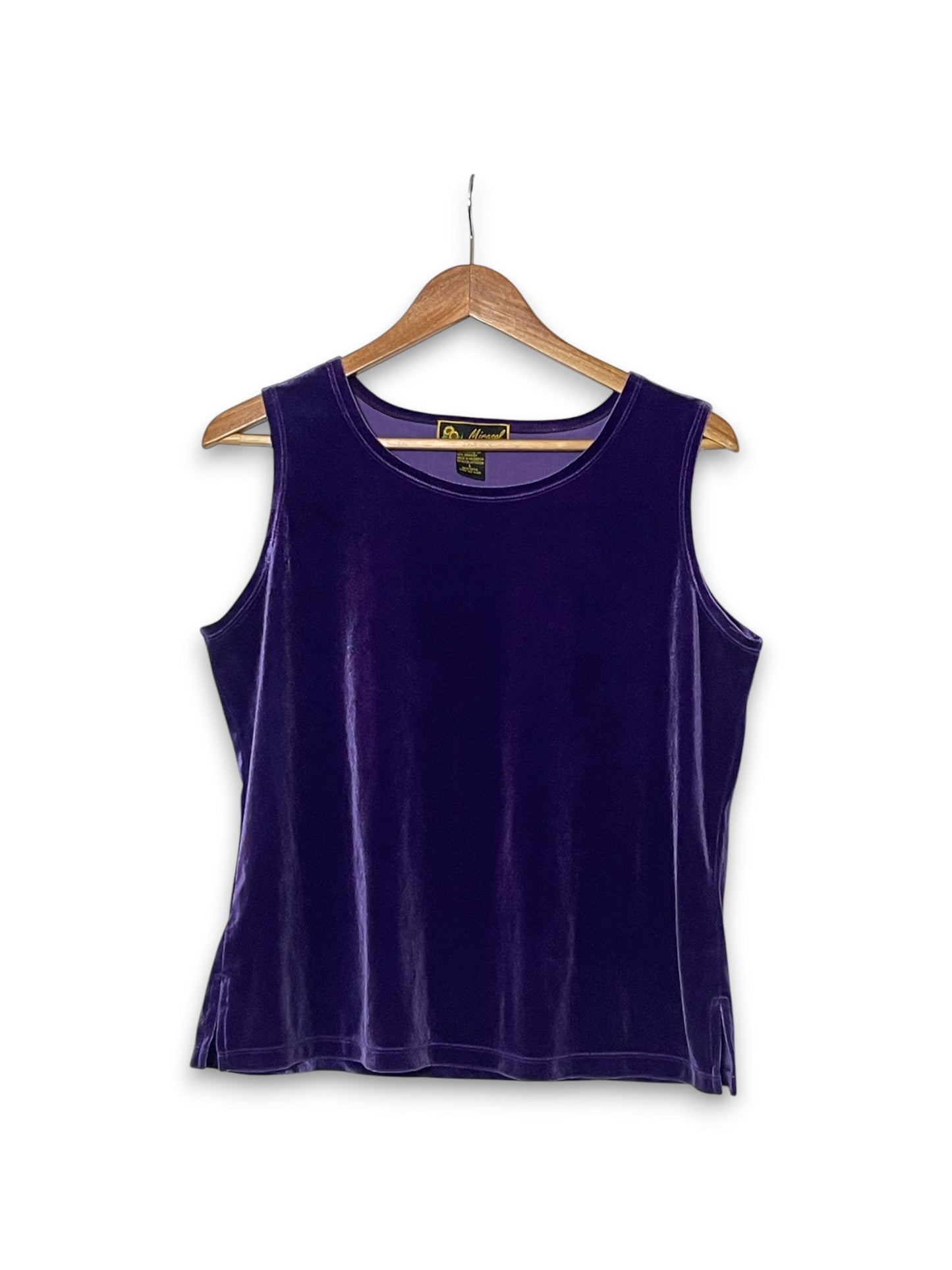 Y2K Velvet Tank Top (L/XL)