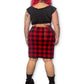 Gingham Plaid Bodycon Skirt (2X/3X/4X)