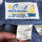 70’s/80’s Sail for Sears, Roebuck, and Co Blue Button Down Shirt (M)