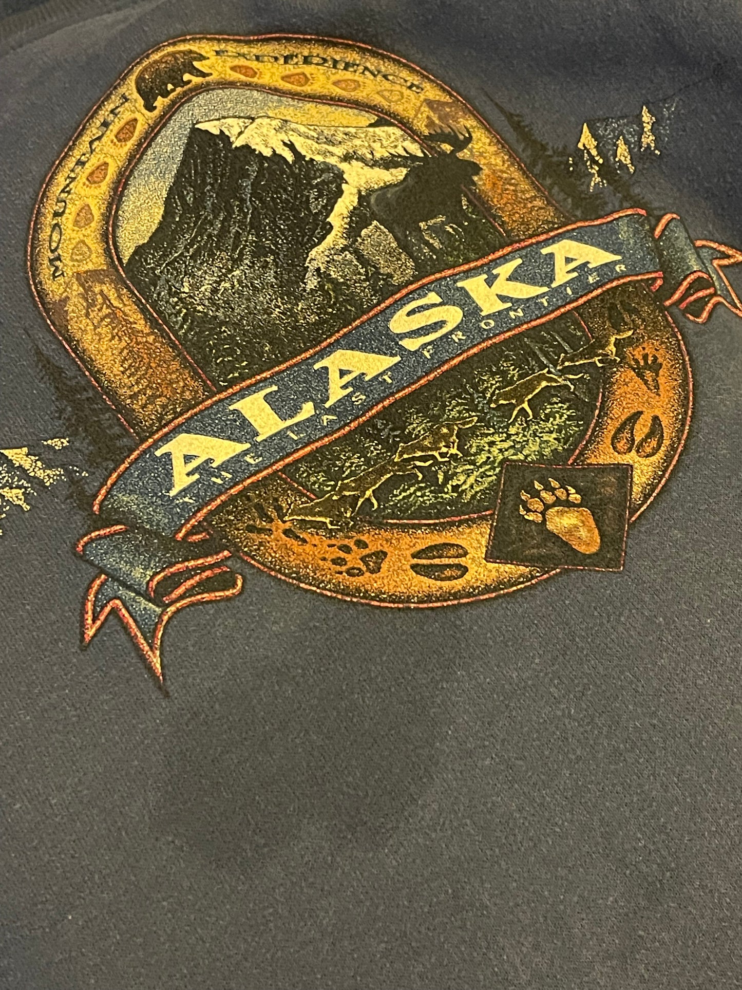 Y2K Alaska Navy Blue Sweatshirt (2X)