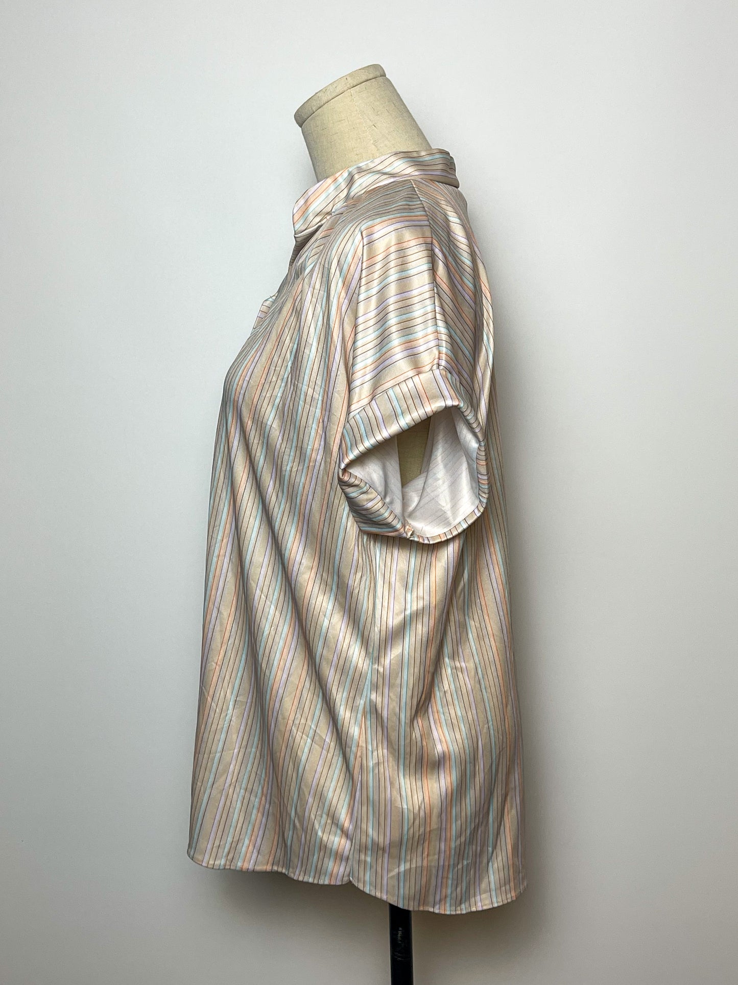 70’s Retro Striped Blouse (L/XL)