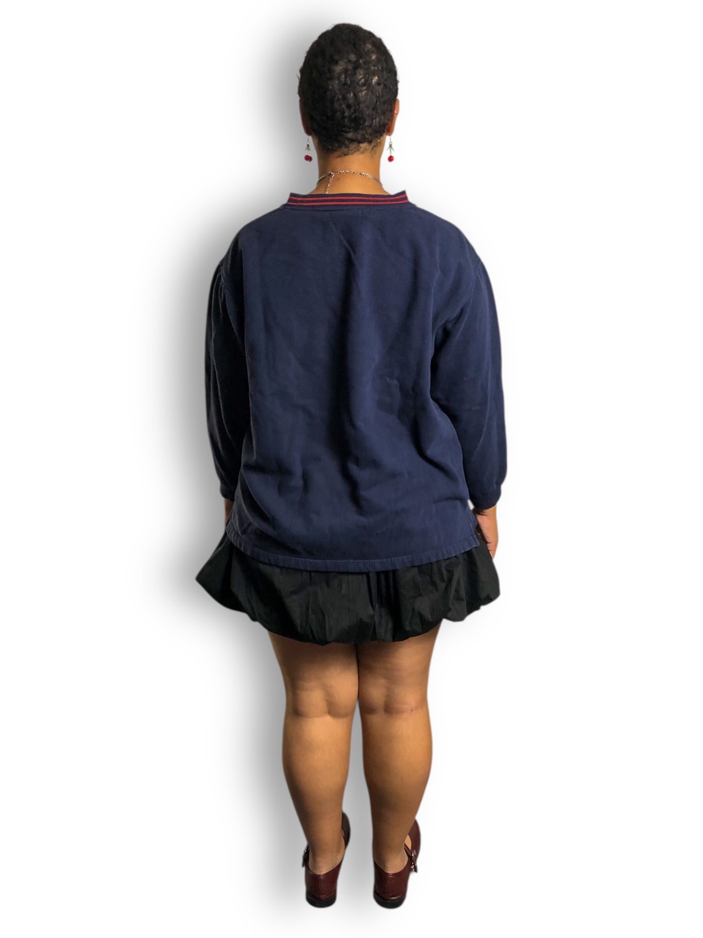 Y2K Looney Tunes Navy Blue Taz the Tasmanian Devil Sweatshirt (2X/3X)