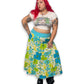 Y2K Floral Tiered Midi Skirt (2X)