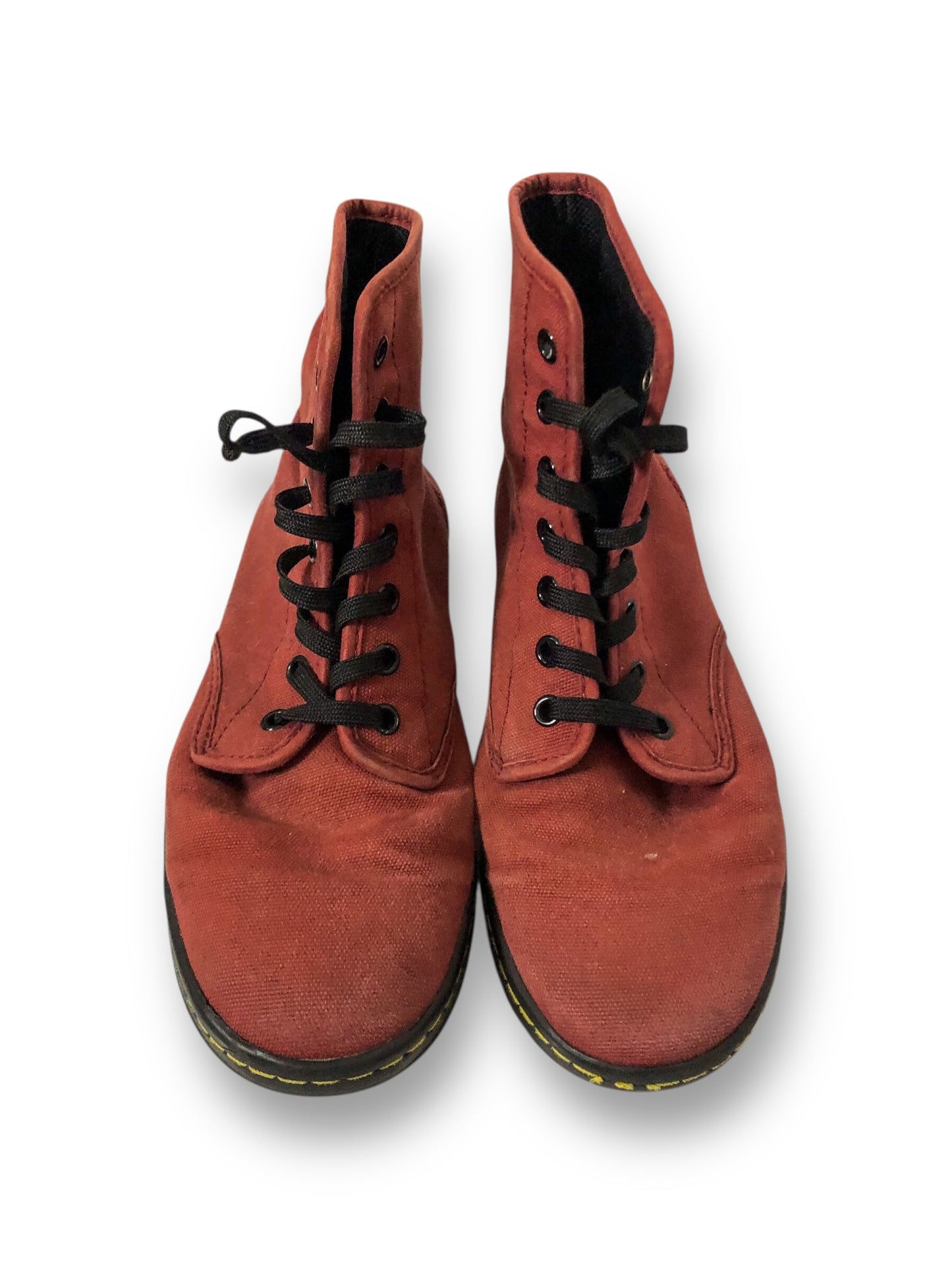 Dr. Martens Burgundy Shoreditch Canvas Sneakers (9)