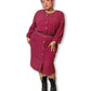 80’s Burgundy Polka Dot Secretary Dress (3X)