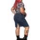 Y2K/Modern Dark Wash Denim Skirt (1X)