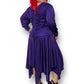 80’s David Rose Purple Retro Cocktail Dress (2X)