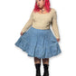 80’s/90’s Prairie Lace Denim Tiered Dress (3X)