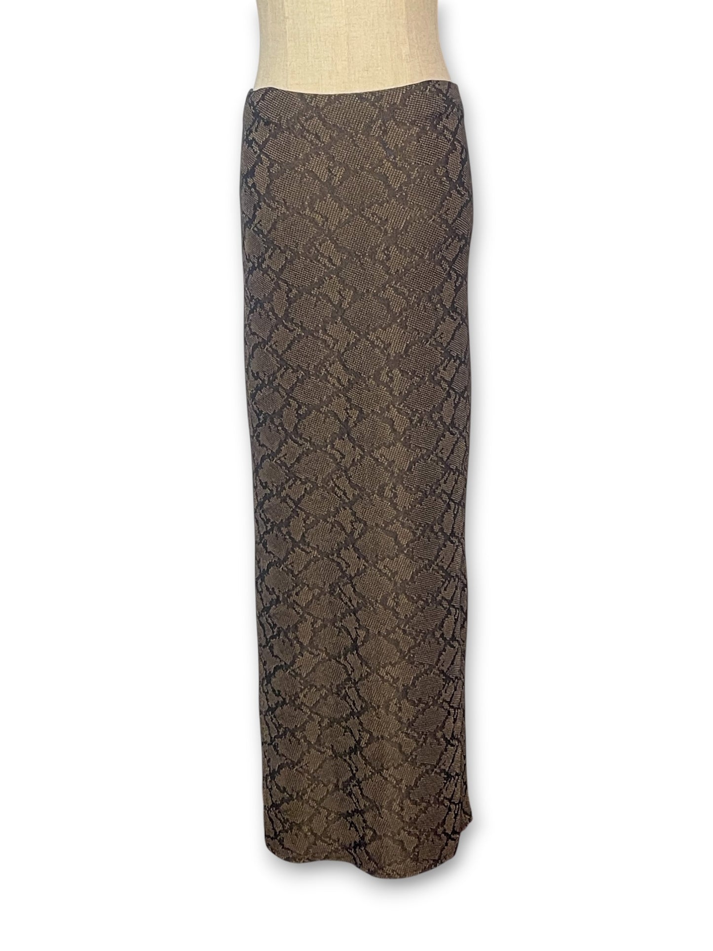 90’s Snake Print Maxi Skirt (XS/S/M)