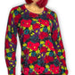 90’s/Y2K Talbots Rainbow Floral Knit Cardigan Sweater (L)