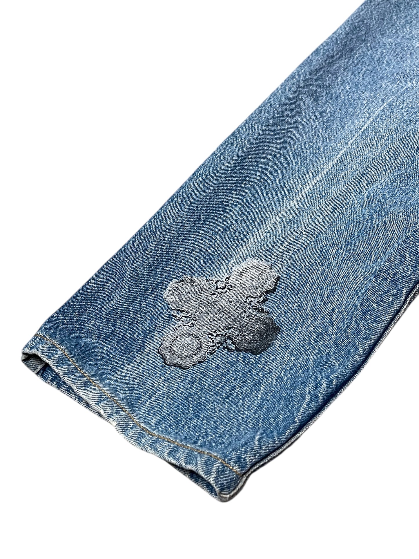 70’s/80’s Levi’s 505 Upcycled Denim Jeans (XL)