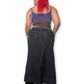 90’s/Y2K Dark Wash Denim Midi Skirt (3X)