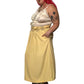 80’s/90’s Michael & Company Pale Yellow Pleated Midi Skirt (2X)