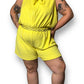 80’s Linda Yellow Terrycloth Romper (3X)