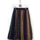 70’s/80’s Michele Striped Pleated Midi Skirt (M)
