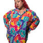 80’s S.G. Sport Colorful Retro Print Blouse (3X)