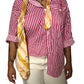 70’s/80’s Lady Oak Hill Pink and White Striped Shirt (2X)
