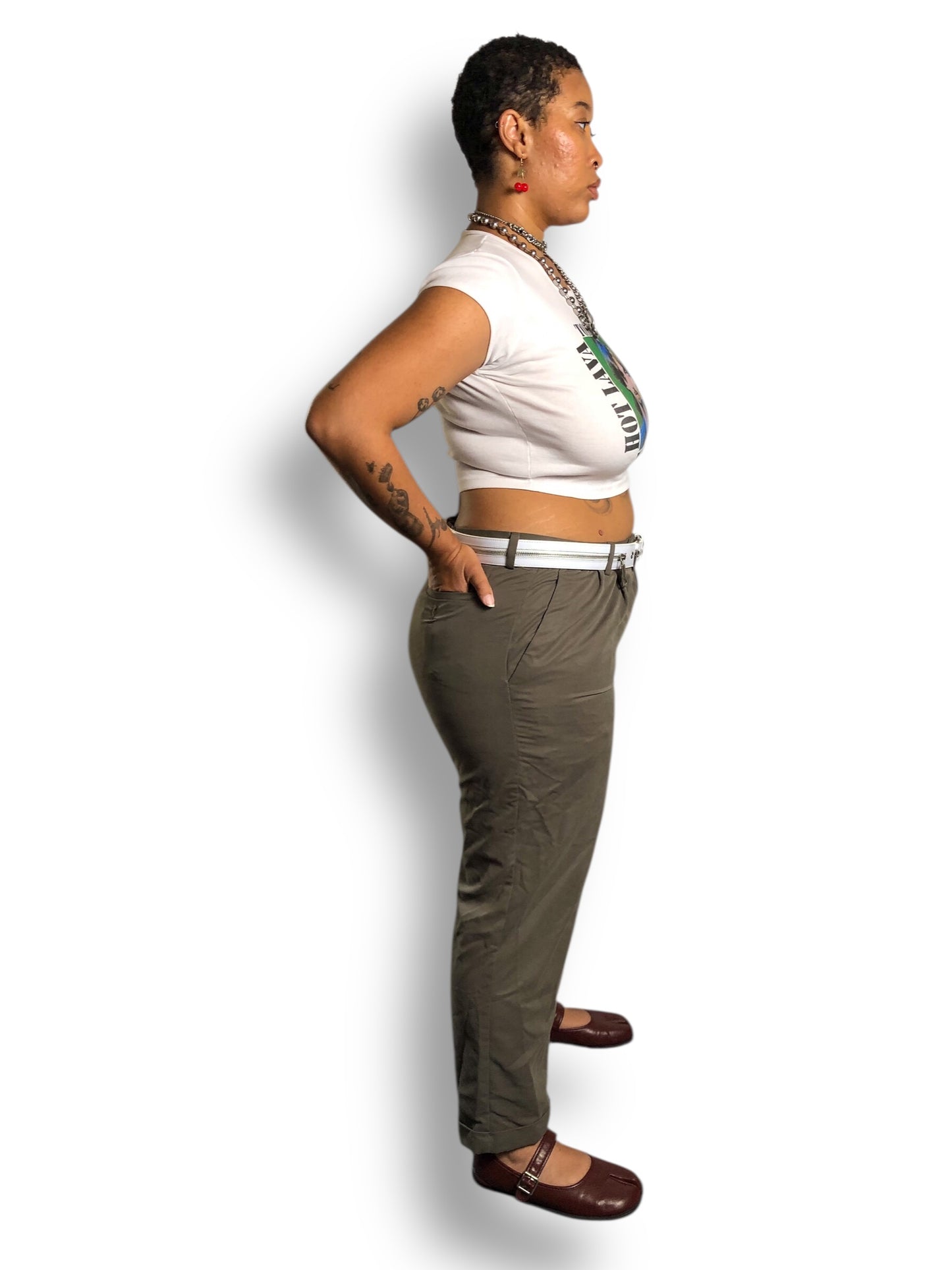 Y2K Dockers Olive Green Pleated Pants (2X)