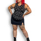 90’s Susan Lawrence Black and White Floral Tank Top (L/XL)