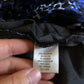 Y2K/Modern Blue Leopard Print Velvet Shirt (L/XL)