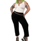 80’s LS Collections by Sunu Black Slinky Ribbed Pants (L/XL)