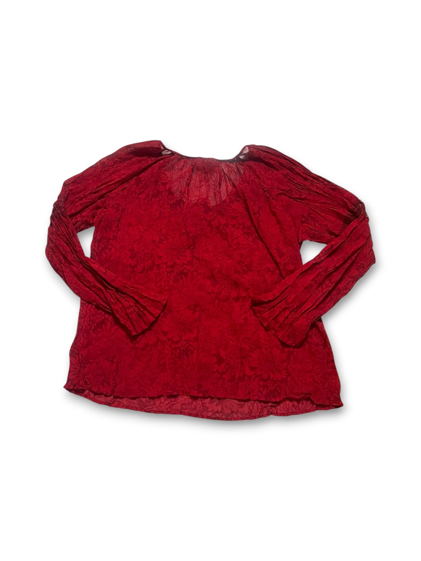 90’s/Y2K Floral Sheer Blouse (M)